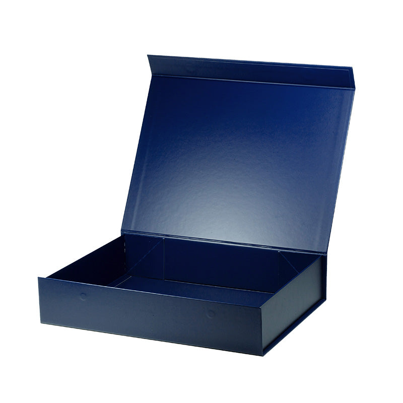 Magneetdoos met strik - A4 - Blauw mat gelamineerd - Couture