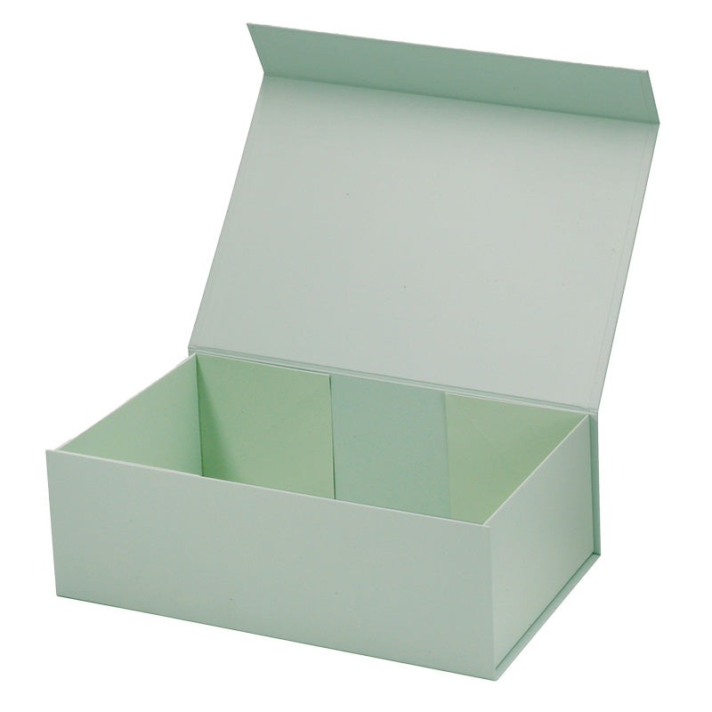 Magneetdoos met strik - A4 - Pastelgroen mat gelamineerd - Couture