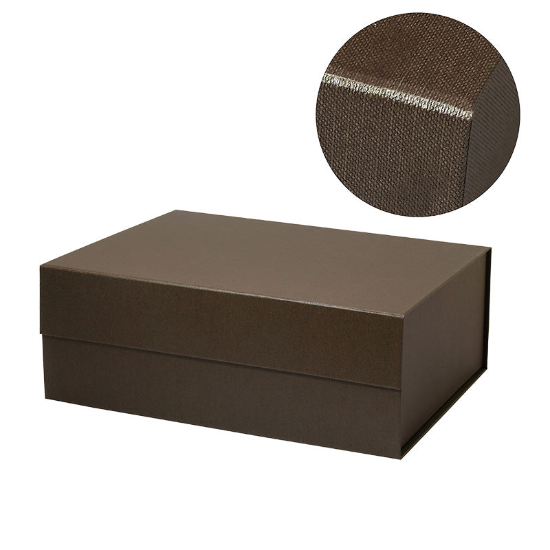 Magneetdoos - A4 - Bruin mat gelamineerd - Oxford leer - Couture