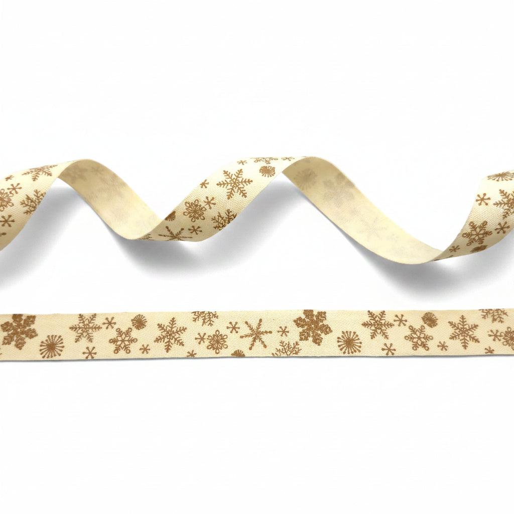 Baumwollband "Mignon" – Vintage-Keks-Design