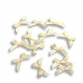 Kleine Satin Schleifen Ecru (20x30mm)