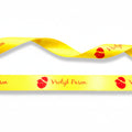 20mm Luxuriöses Satinband bedruckt mit Fußbällen pro 25-Meter-Rolle.