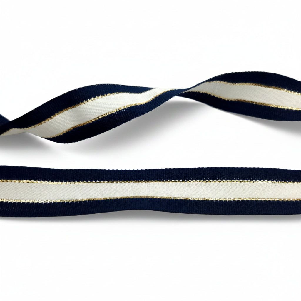 Satinband mit Zebramuster – 25mm pro 25 Meter.