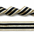 Satinband mit Zebramuster – 25mm pro 25 Meter.