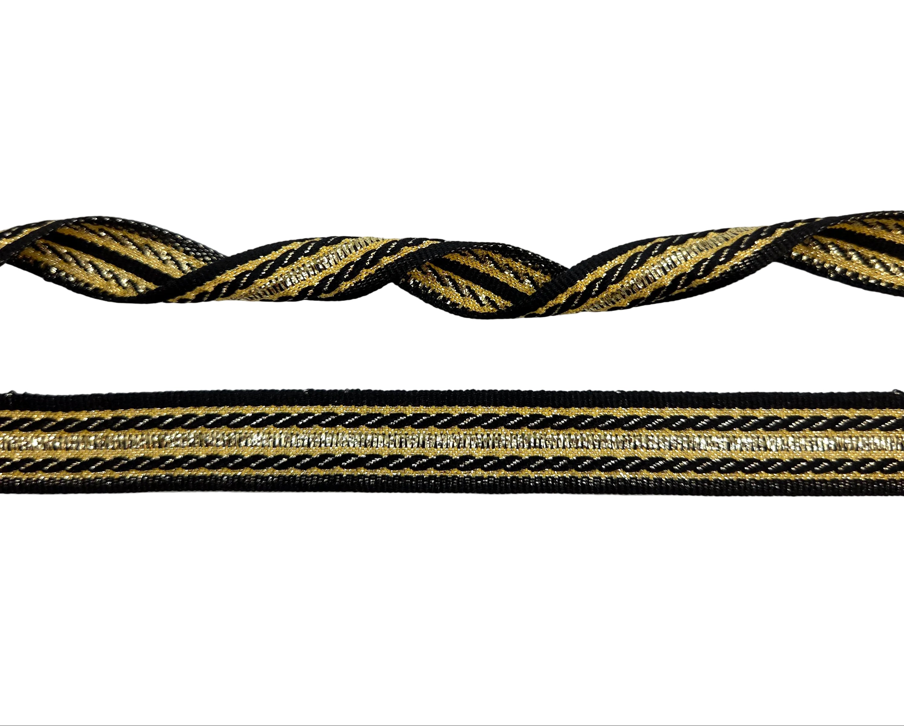 Satinband mit Zebramuster – 25mm pro 25 Meter.