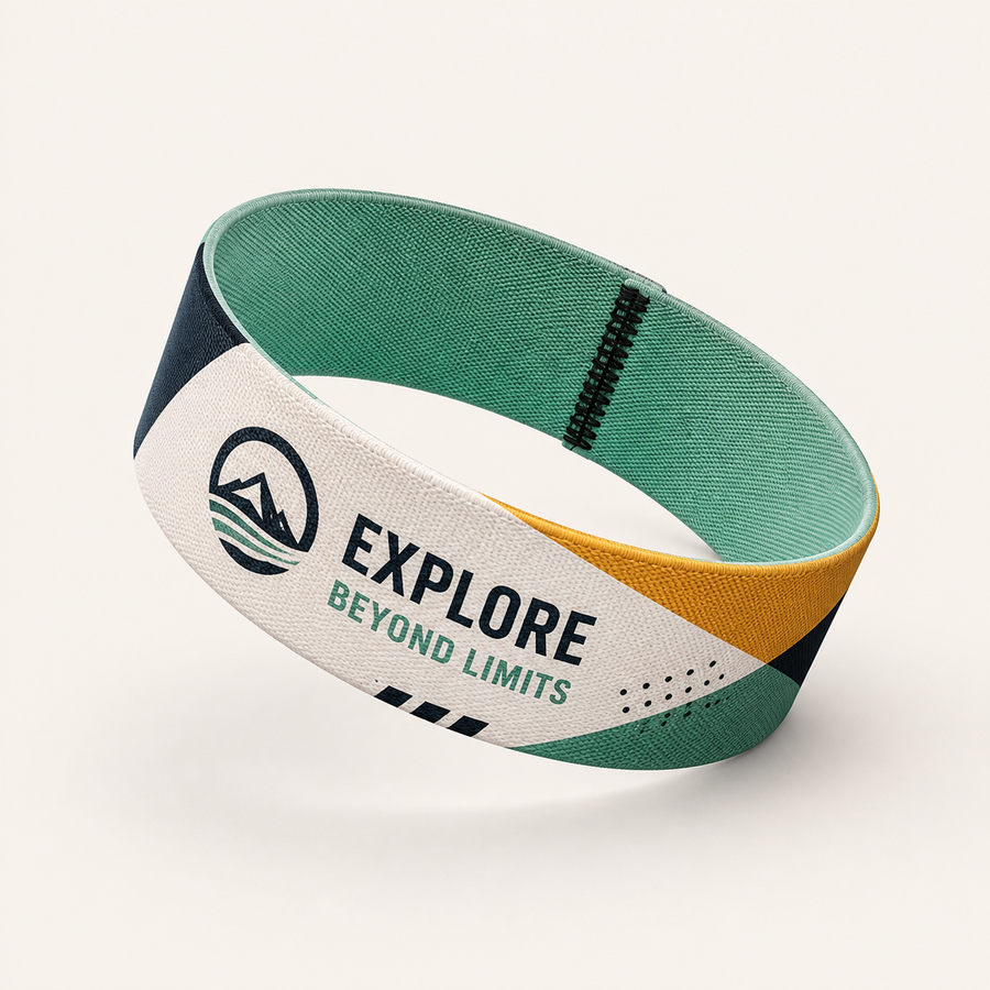 Full color polsband elastisch lint - Explore Beyond Limits