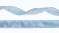 15mm blaues Ripsband mit weißen Nähten - 20 Meter