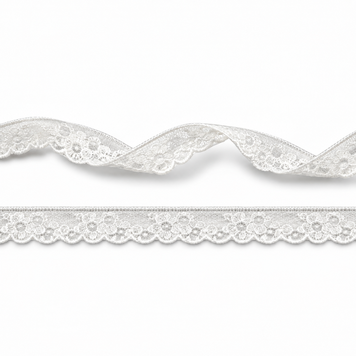 Nylon Kant 25mm — Wit | Per 25 meter