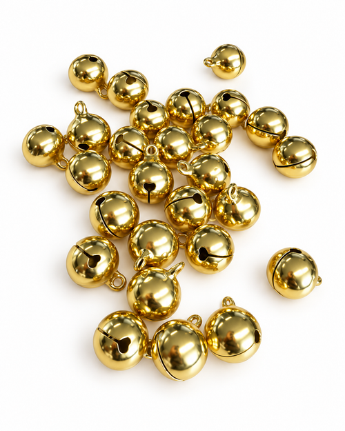 Glöckchen – in Gold- und Silberfarben (50 Stück)
