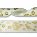 Satinband mit Zebramuster – 25mm pro 25 Meter.