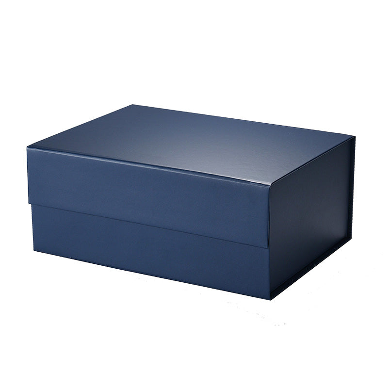 Magneetdoos met strik - A5 - Blauw mat gelamineerd - Couture