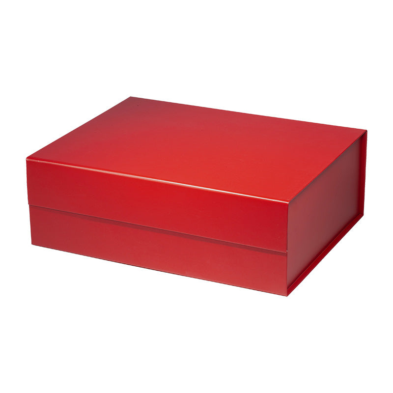 Magneetdoos met strik - A4 - Rood mat gelamineerd - Couture