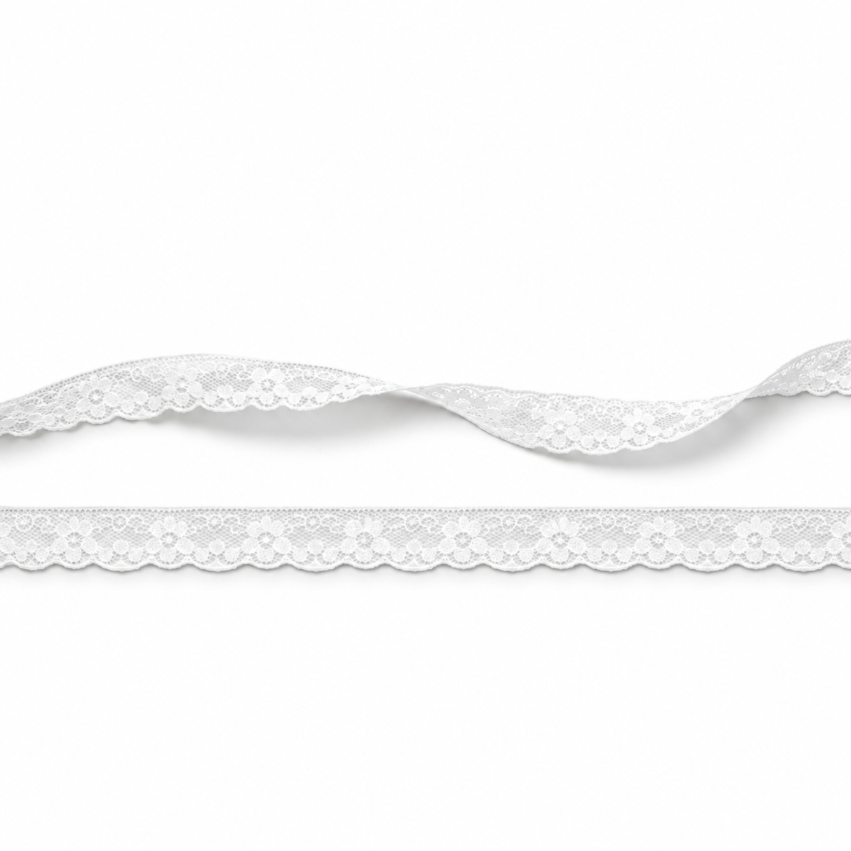 Nylon Kant 15mm — Wit | Per 25 meter