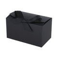Luxe geschenkdoos met strik - Rechthoek - Zwart Kraft - Grace FSC®