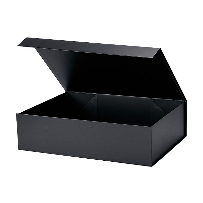 Magneetdoos met strik - A3 - Zwart mat gelamineerd - Couture