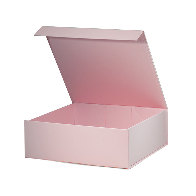 Magneetdoos met strik - A4 - Vierkant - Roze mat gelamineerd - Couture