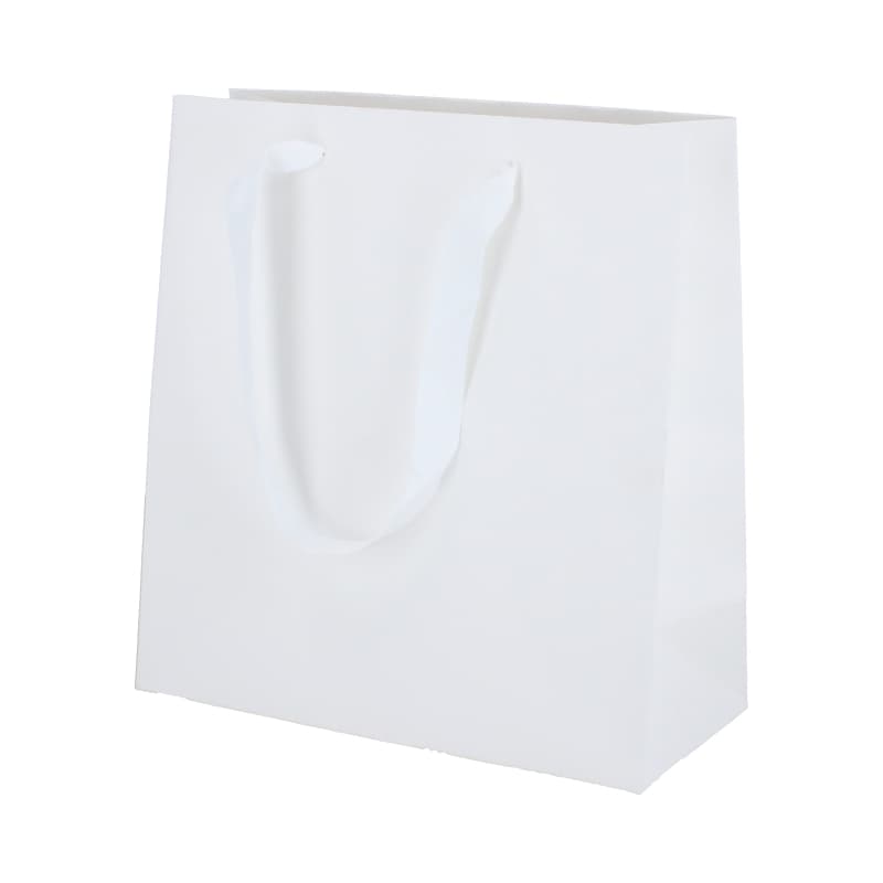 Papieren draagtassen - A5 - Wit kraft - Couture