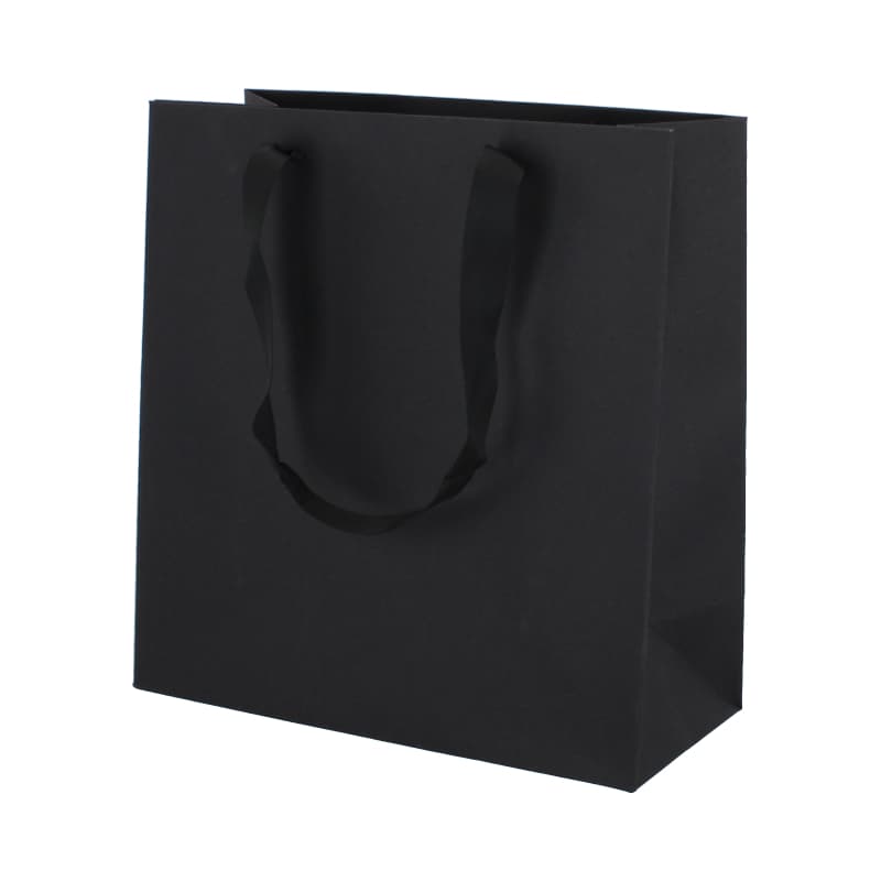Papieren draagtassen - A5 - Zwart kraft - Couture