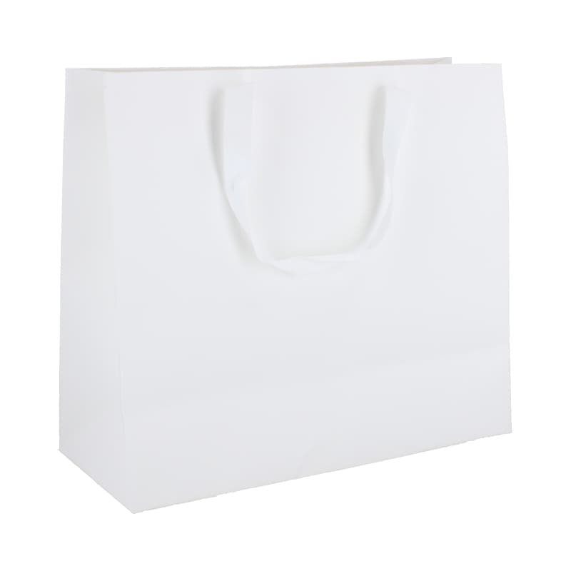 Papieren draagtassen - A4 - Wit kraft - Couture