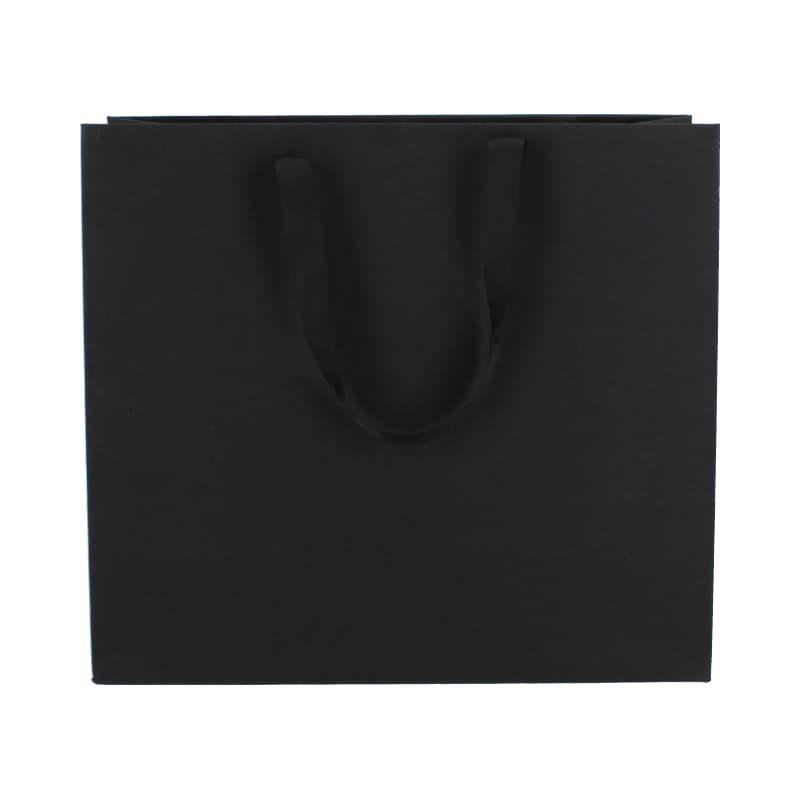 Papieren draagtassen - A4 - Zwart kraft - Couture