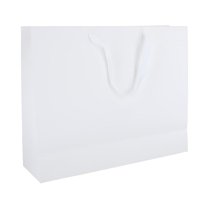 Papieren draagtassen - A3 - Wit kraft - Couture