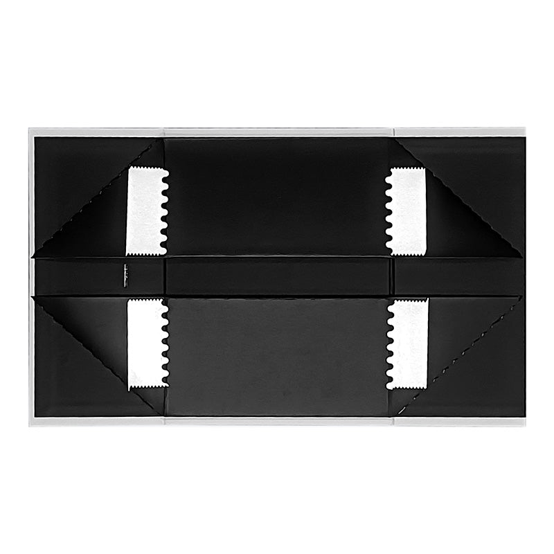 Magneetdoos met strik - A5 - Wit/zwart mat gelamineerd - Couture
