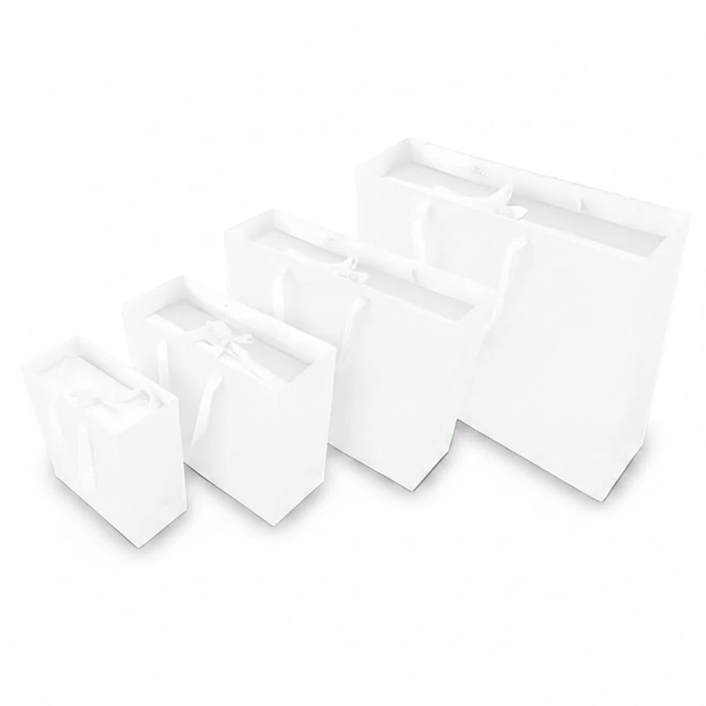 Papieren draagtassen - A5 - Wit kraft - Couture