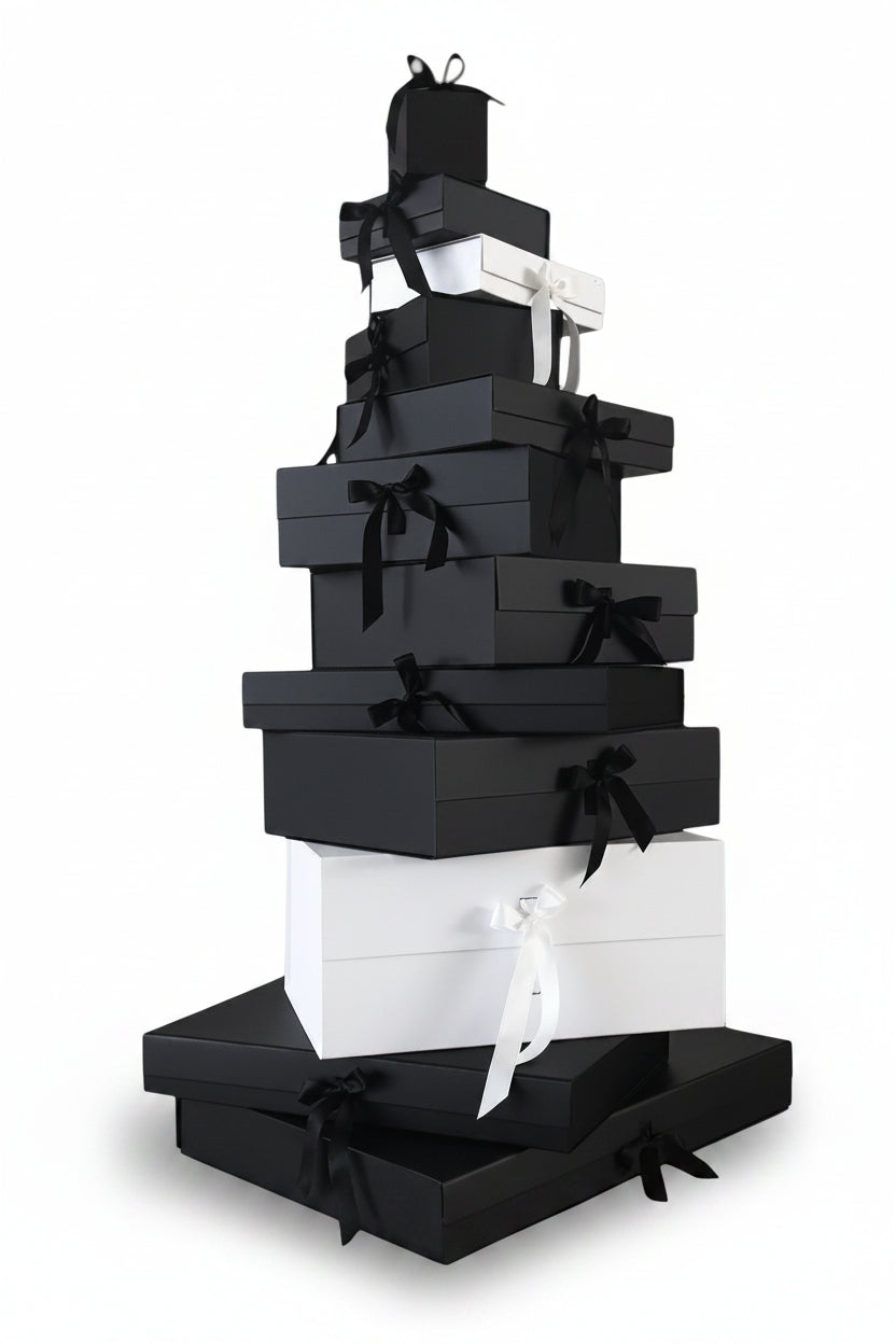 Magneetdoos met strik - A4 - Ivoor kraft - Couture
