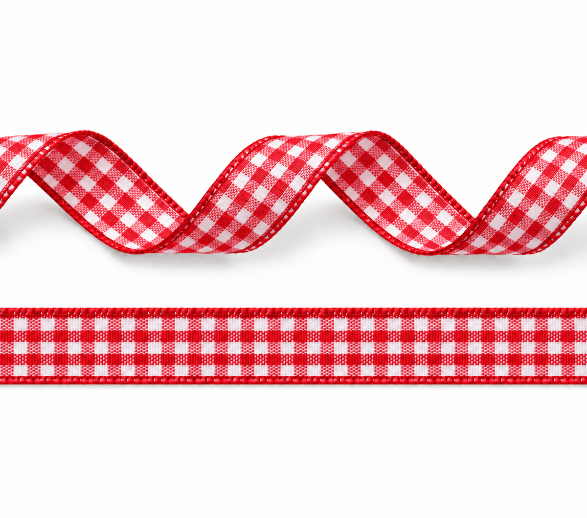 Geruit lint polyester 10mm in 11 verschillende kleuren op rollen van 25 meter