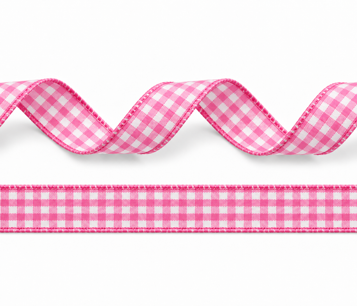 Geruit lint polyester 10mm in 11 verschillende kleuren op rollen van 25 meter