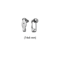 Sicherheitsnadel 14x6mm silber pro 100 Stück