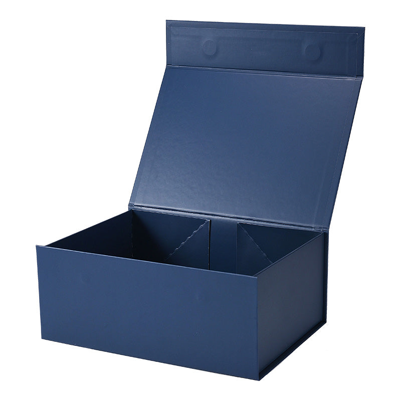 Magneetdoos met strik - A5 - Blauw mat gelamineerd - Couture