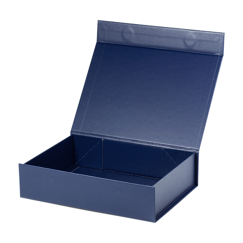Magneetdoos met strik - A5 - Blauw mat gelamineerd - Couture