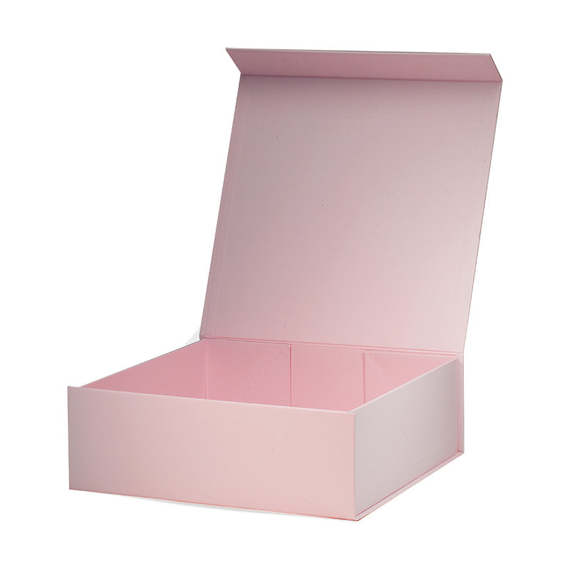 Magneetdoos met strik - A4 - Vierkant - Roze mat gelamineerd - Couture