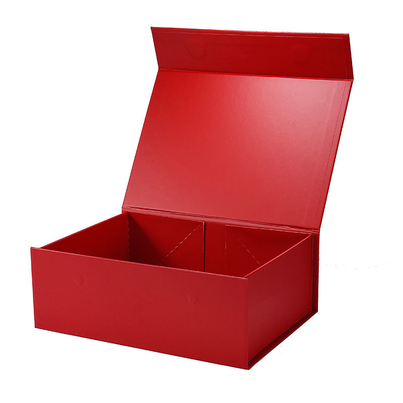 Magneetdoos met strik - A4 - Rood mat gelamineerd - Couture