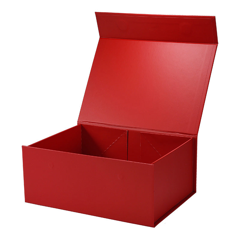Magneetdoos met strik - A5 - Rood mat gelamineerd - Couture
